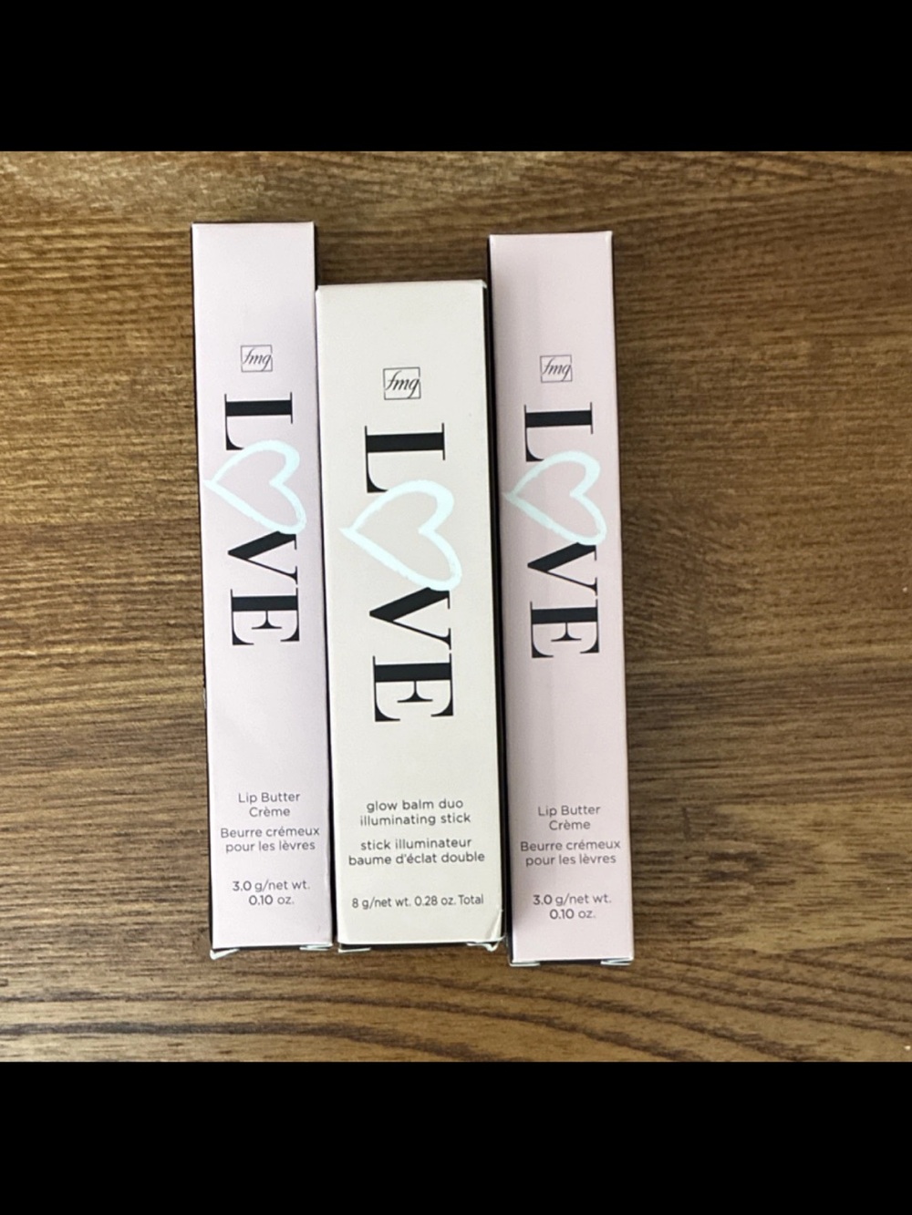Avon LOVE Lip Balm & Glow Duo in Pink and White Packaging